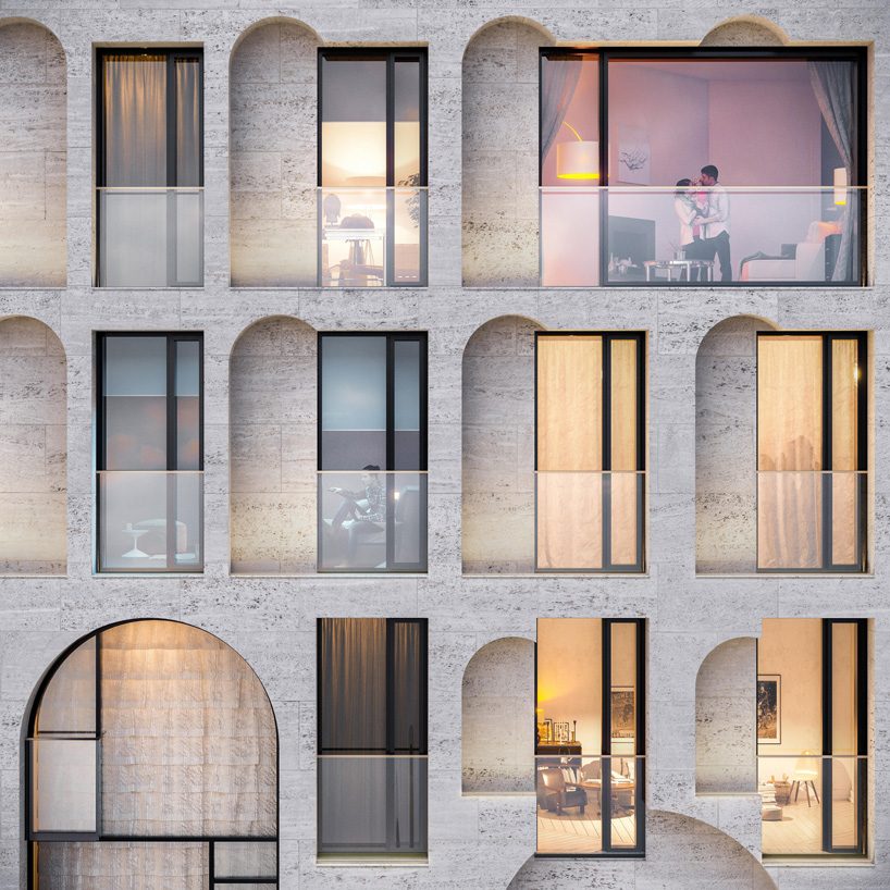 kleinewelt architekten's mixed-use development in moscow draws from italian palazzos