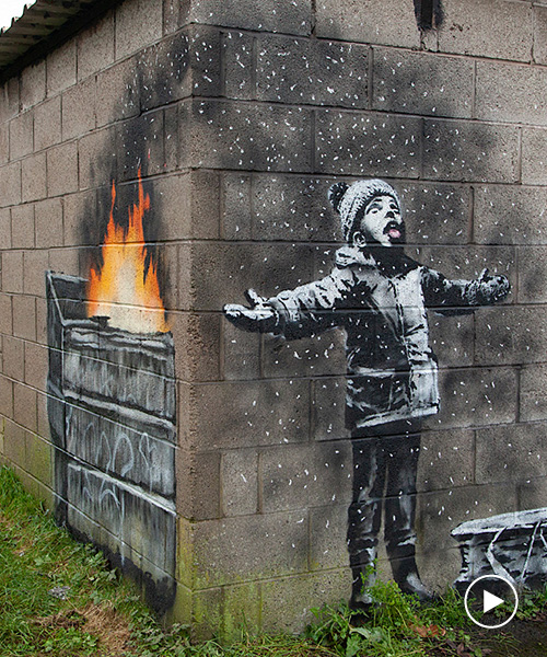 banksy confirms port talbot 'season's greetings' mural in south wales