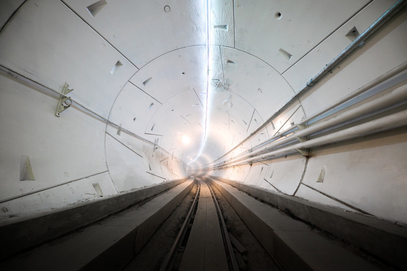 elon musk unveils first boring company tunnel underneath spaceX