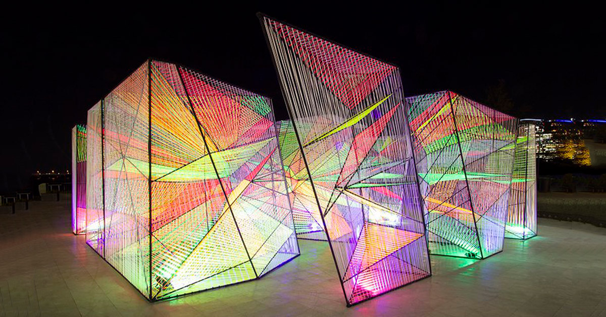 Hou De Sousa Builds Iridescent Prismatic Installation In Georgetown