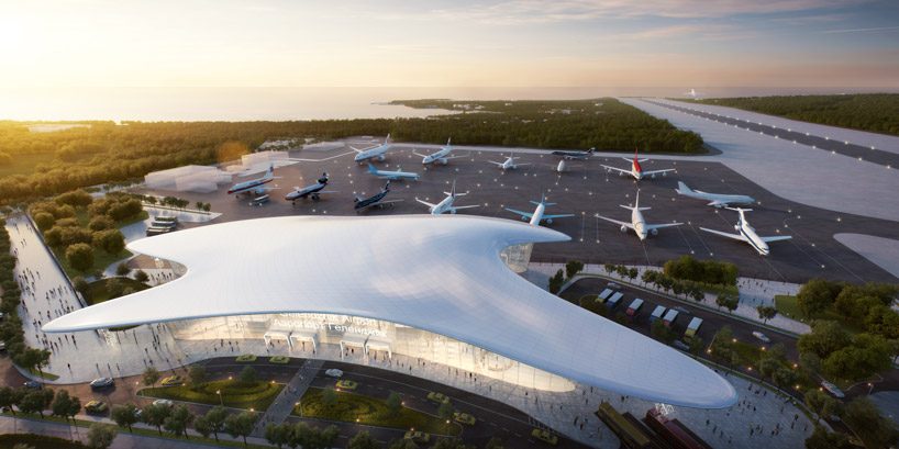 studio fuksas reveals their winning design for the new gelendzhik airport in russia