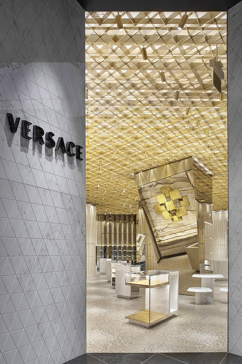 gwenael nicolas captures versace's complexity and diversity in new miami store designboom