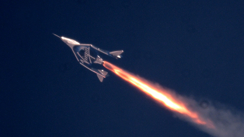 branson's virgin galactic spaceplane reaches the edge of space