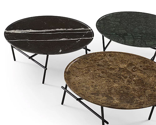 junpei and iori tamaki design a table with 'dancing' legs for ligne roset