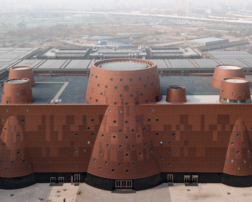 bernard tschumi articulates tianjin exploratorium around a series of immense cones