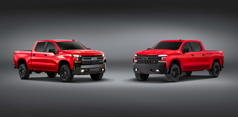 chevrolet builds life-sized LEGO silverado pickup truck