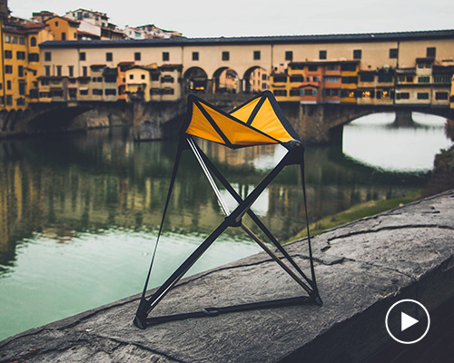 two-legged bip foldable chair claims to be the lightest seat on earth