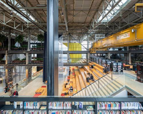 vast locomotive hall in the netherlands is transformed into tilburg's 'new living room'