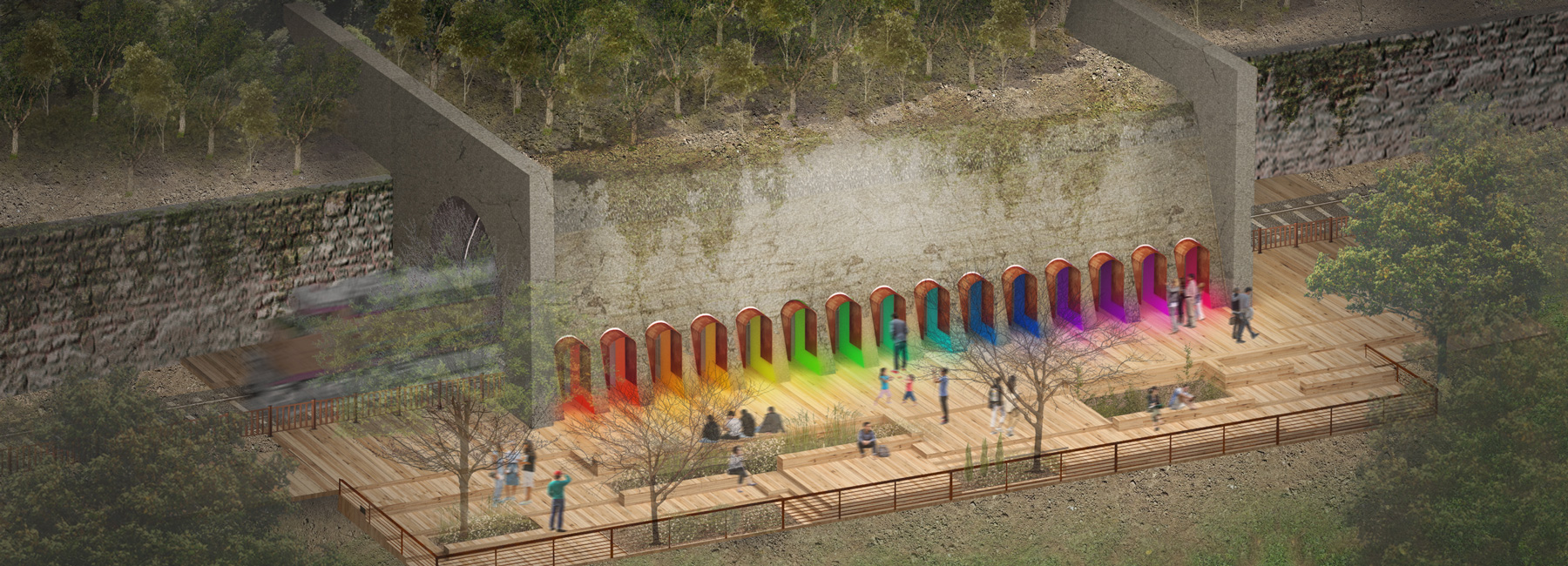 migliore + servetto redevelops abandoned railway into themed waterfront park in busan