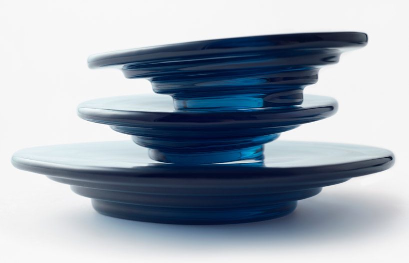 nendo unveils the 'soft pond' and 'tangent' home collections for swarovski