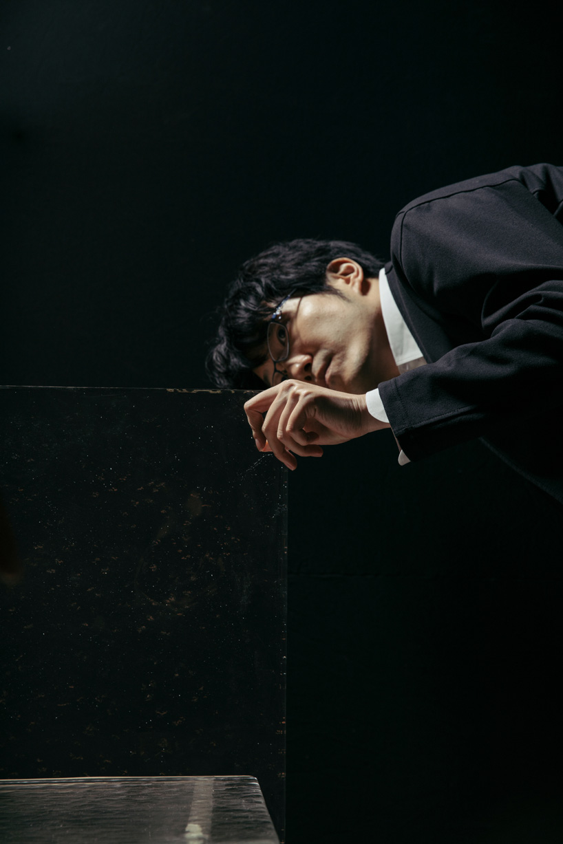  nendo and wonderglass collaborate on 'melt' collection of gravity formed furniture