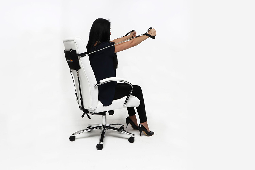 Workout While At Your Desk With The Noonchi Office Chair System