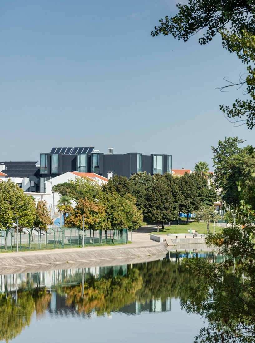 nuno piedade alexandre projects rooms outward to form elderly care center in portugal