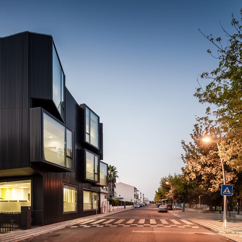 nuno piedade alexandre projects rooms outward to form elderly care center in portugal