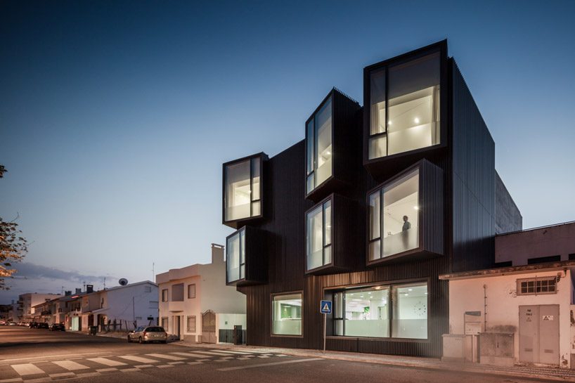 nuno piedade alexandre projects rooms outward to form elderly care center in portugal