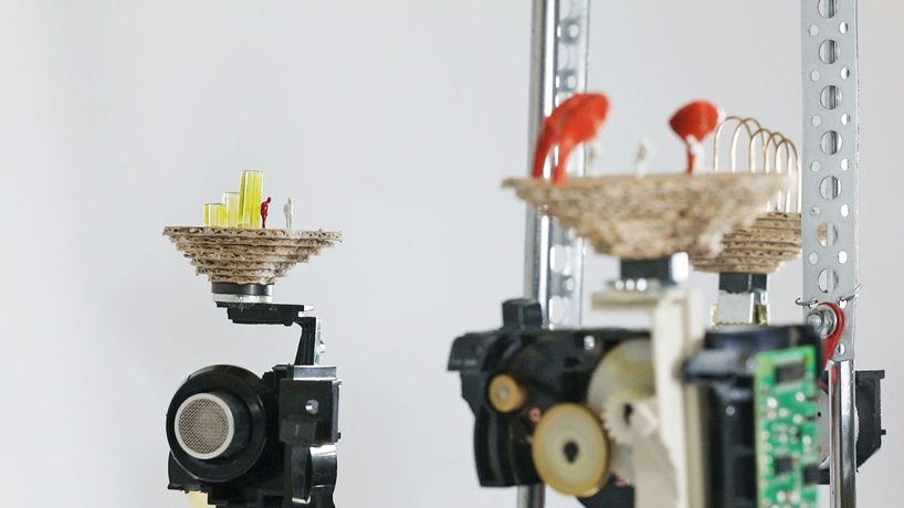 OFL architecture reinterprets italo calvino's invisible city of bauci in kinetic installation