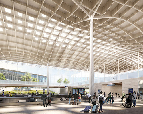 SOM unveils 'light-filled' proposal for chicago's new o'hare global terminal