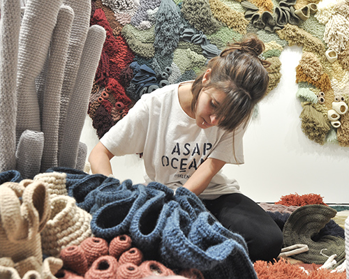 vanessa barragão's 'coral garden' addresses effects of the textile industry on the coral reefs