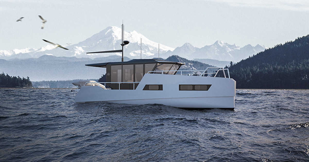 vik unveils electric boat that can be recharged from solar 
