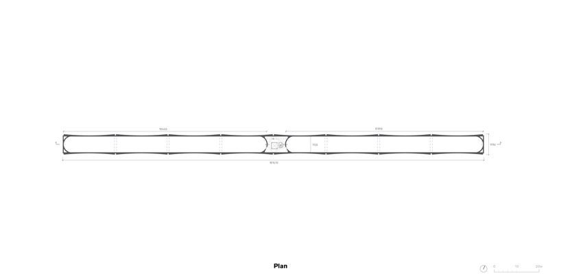 white arkitekter forms water tower in the shape of an elongated wave in varberg