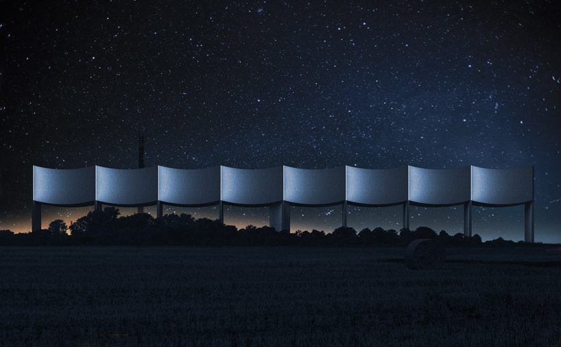 white arkitekter forms water tower in the shape of an elongated wave in varberg