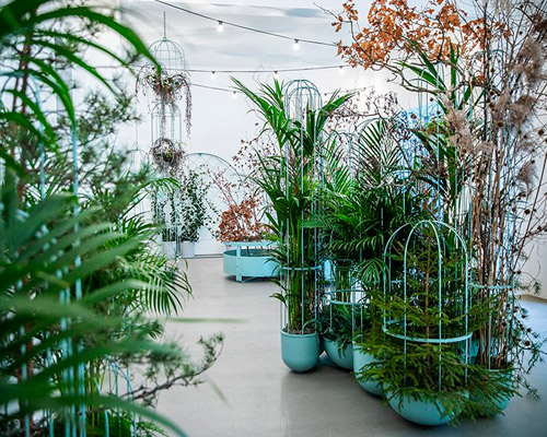 anki gneib and mia cullin combine greenery with sculptural forms in 'avknoppningar' series