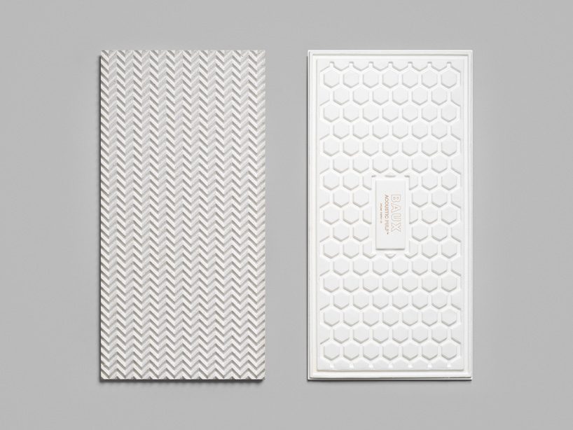 form us with love & BAUX develop 100% bio-based acoustic pulp panel