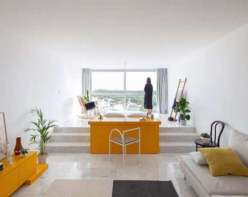 corpo atelier's apartment in vilamoura blurs the line between architecture and sculpture