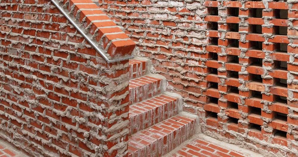 dmvA’s addition to a historic site in belgium features brickwork with
