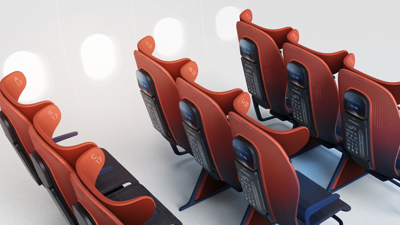 benjamin hubert unveils app-controlled seating concept for airbus