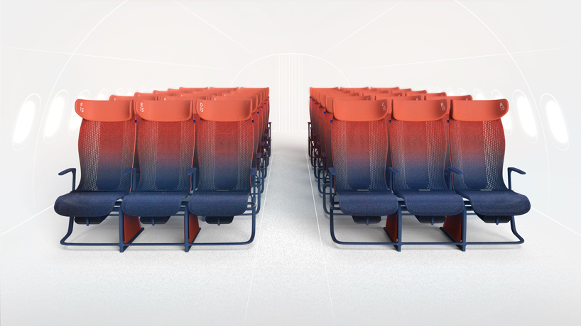 benjamin hubert unveils app-controlled seating concept for airbus