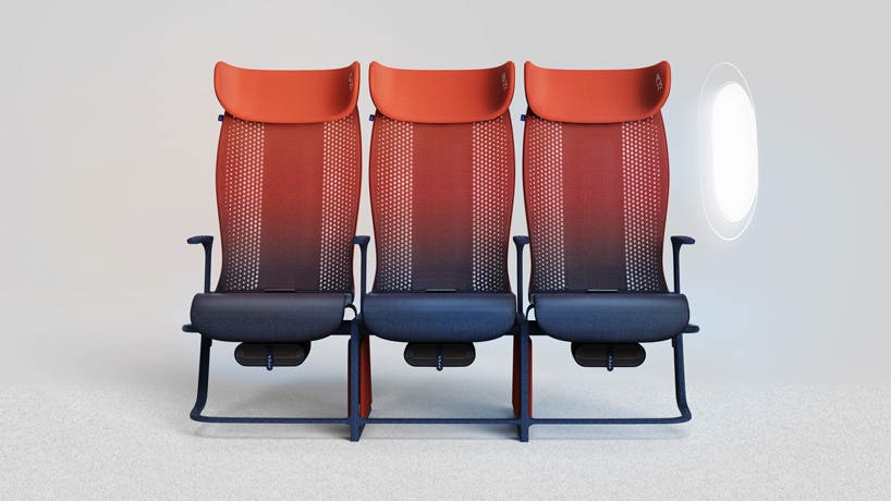 benjamin hubert unveils app-controlled seating concept for airbus