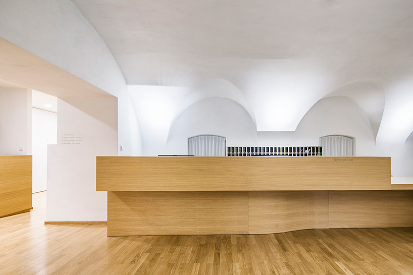 marte marte architects covers hofen castle extension in austria with translucent aluminum mesh designboom