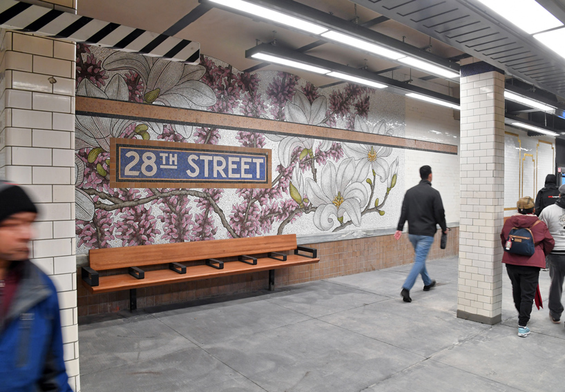 subway flower mosaic