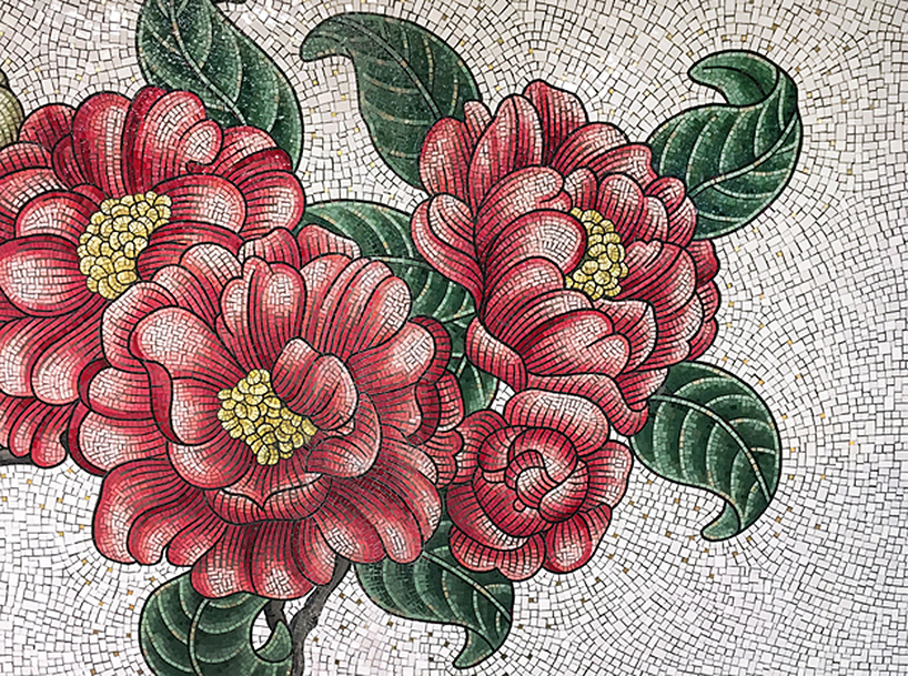subway flower mosaic
