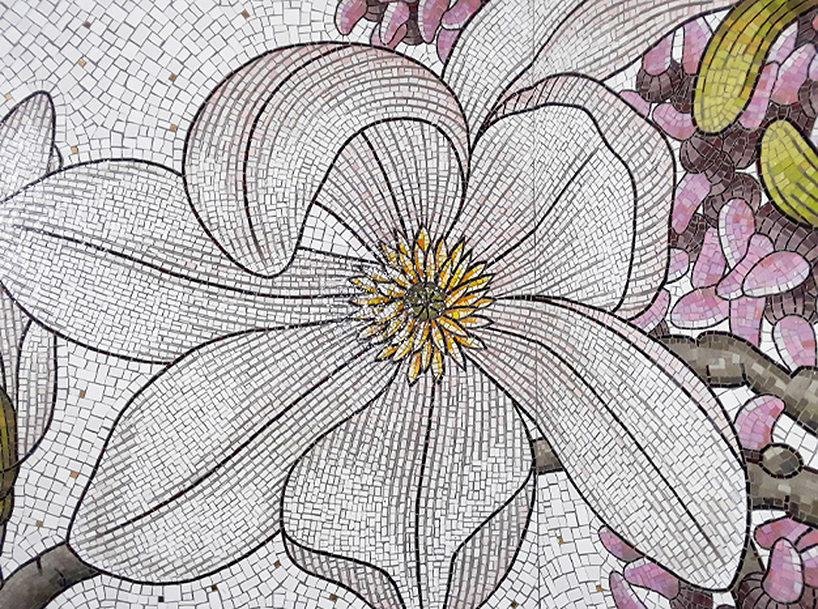 subway flower mosaic