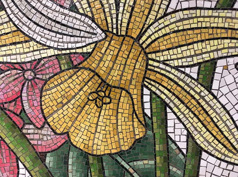 subway flower mosaic