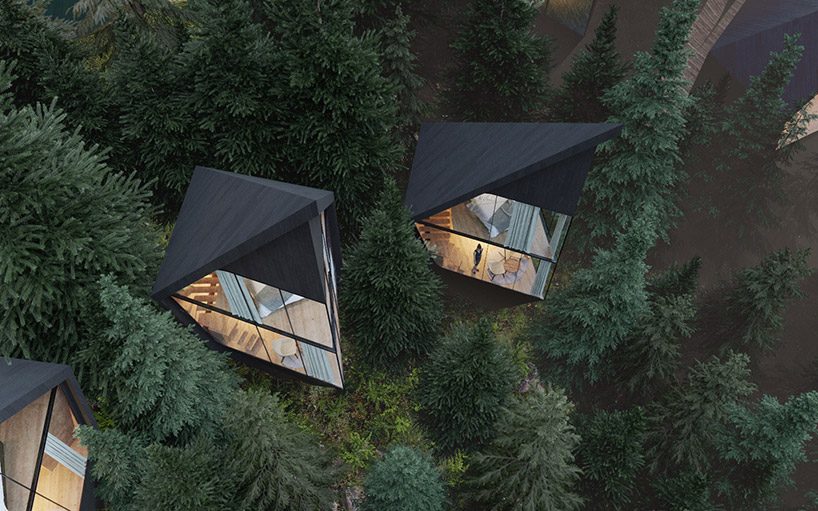 peter pichler architecture envisions sustainable treehouses in the italian dolomites