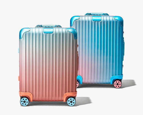 alex israel reveals color gradient collaboration for RIMOWA