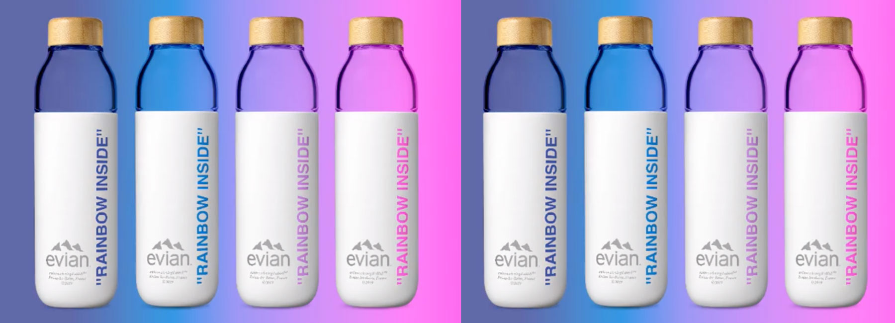 evian launches reusable water bottle collaboration with virgil abloh