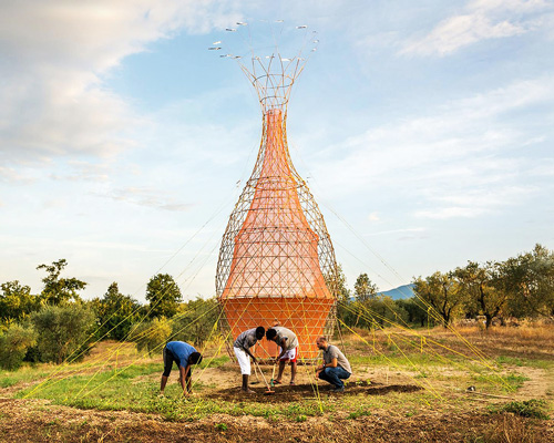 warka water towers collect clean drinking water from the 'lakes in the air'