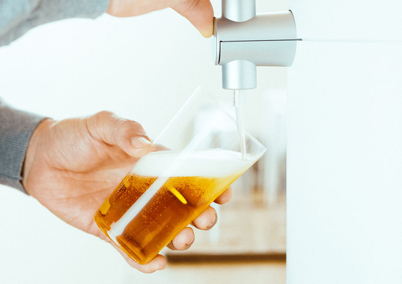 yota kakuda designs minimal kegerator for kirin home tap beer delivery service