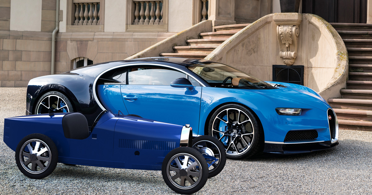 Contact Page screen design idea #429: bugatti unveils the baby II roadster, a classic EV for kids