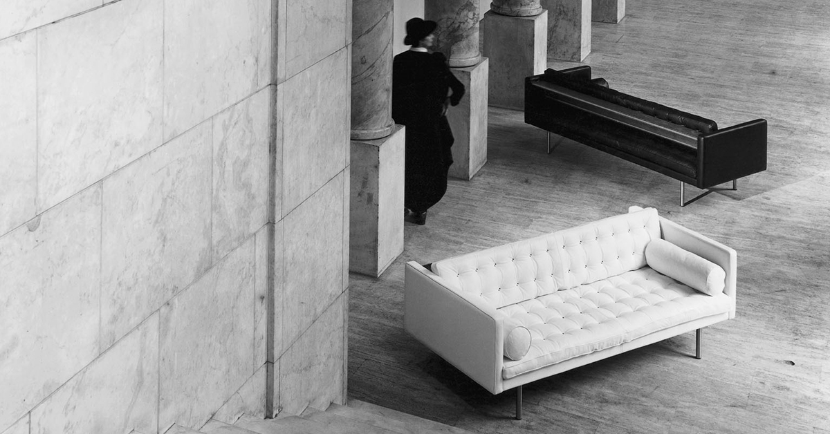 FLEXFORM magister sofa illustrates iconic, timeless italian design