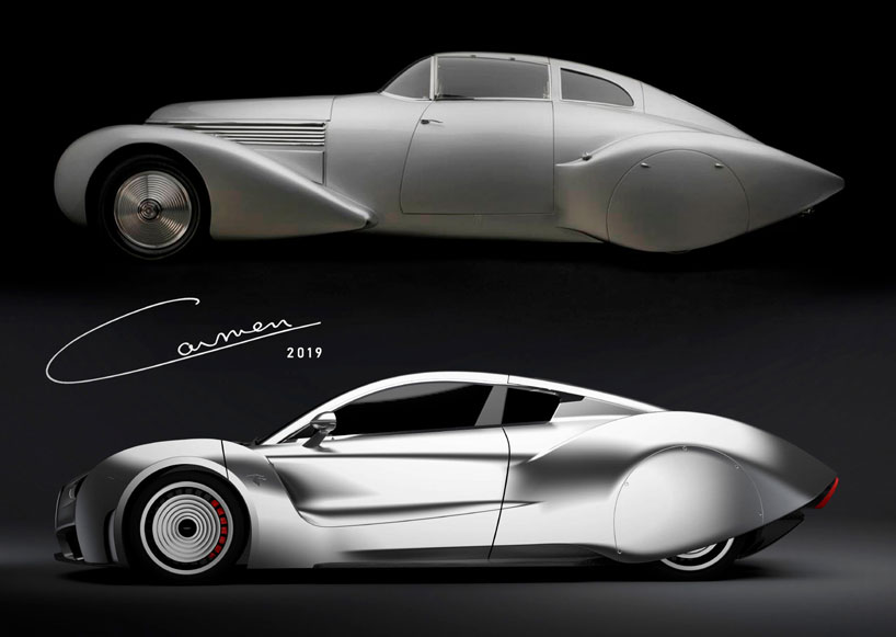 hispano suiza retro-futuristic supercar is an all-electric with 1930s style carmen