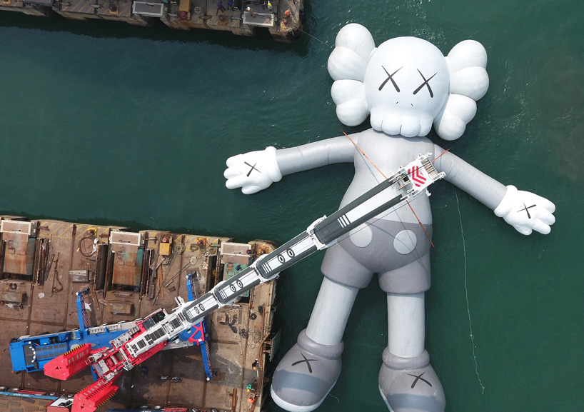 giant KAWS sculpture floating in hong kong harbor will float no more