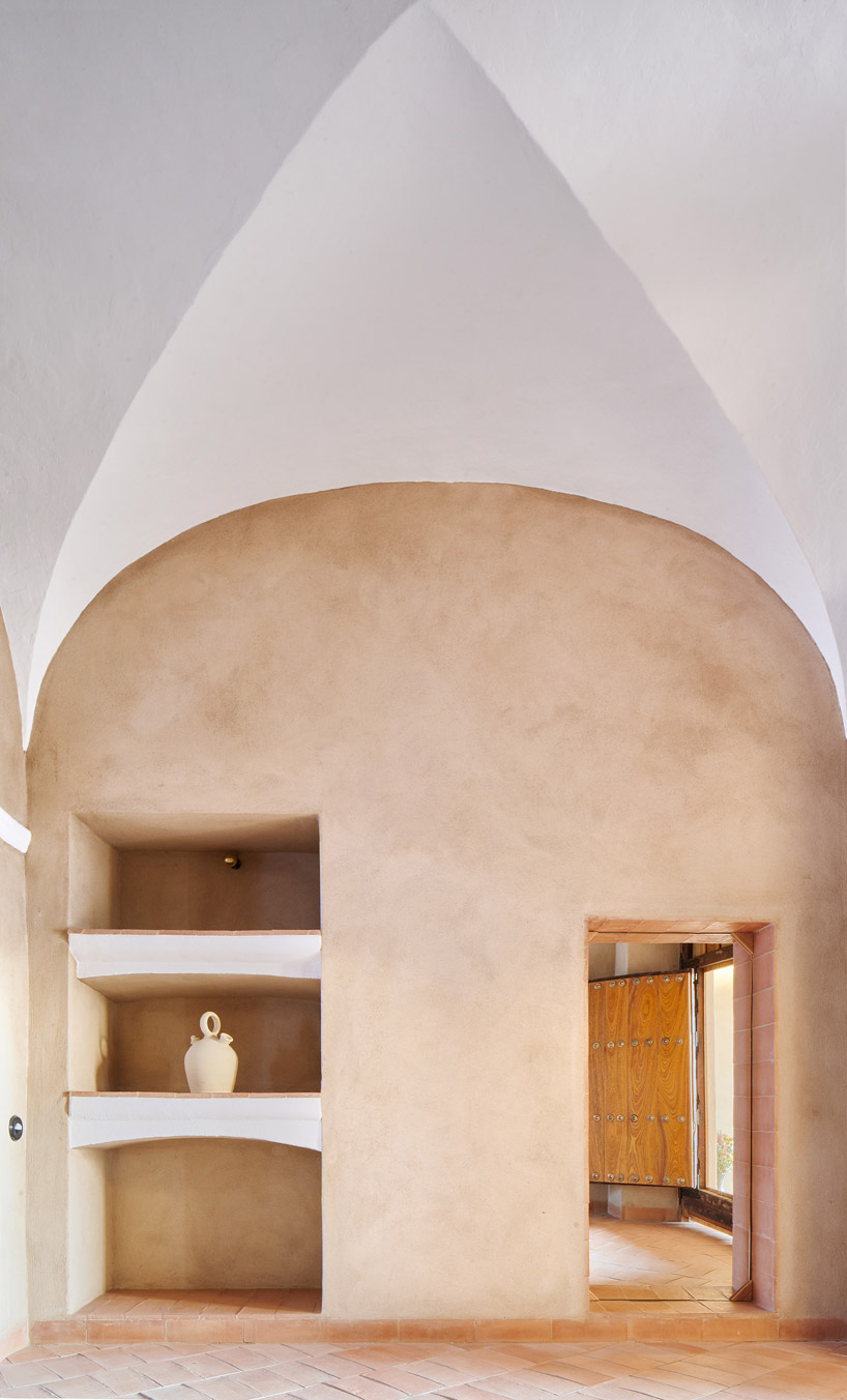 lucas y hernández-gil retains original features in spanish guesthouse restoration designboom