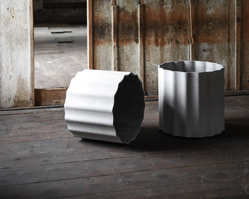 martin mostböck references ancient columns in 'kolonna' planter collection for eternit