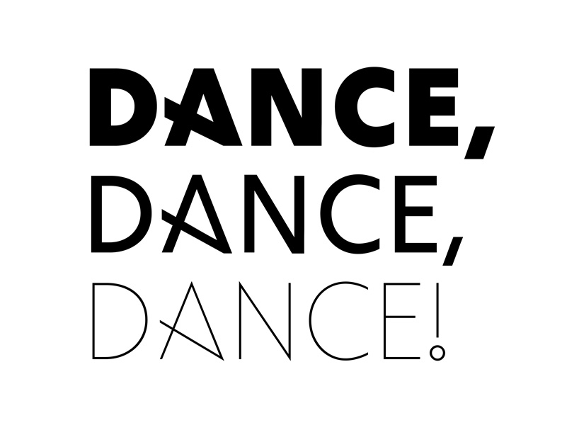 font design 'MOVEMENT' captures the art of dance by tracing the human body