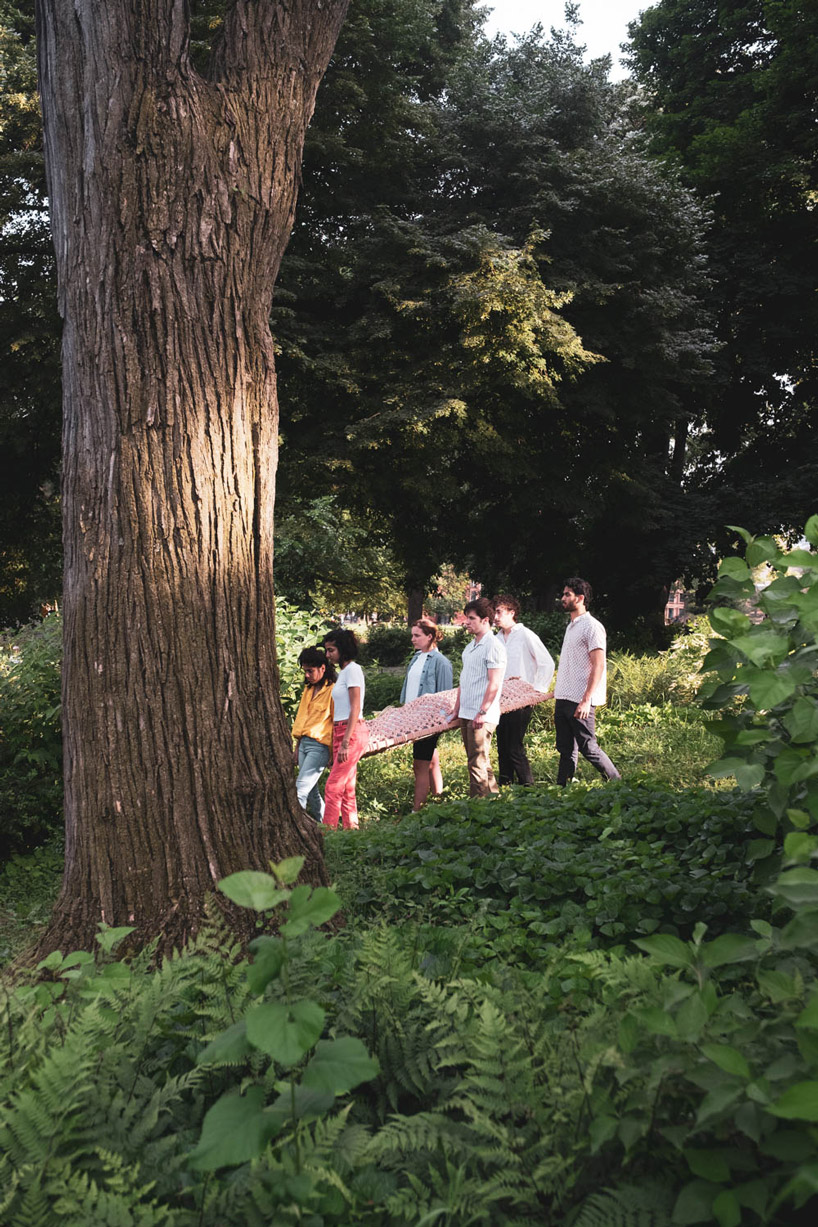 shaina garfield redesigns death with eco-friendly macramé coffin